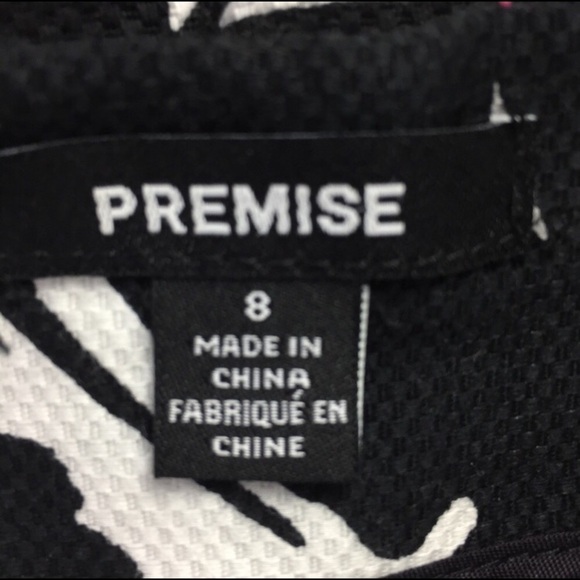 Premise Pencil Skirt Black And White Size 8 - Picture 4 of 6